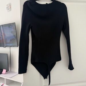 Abercrombie & Fitch Black Square Neck Bodysuit